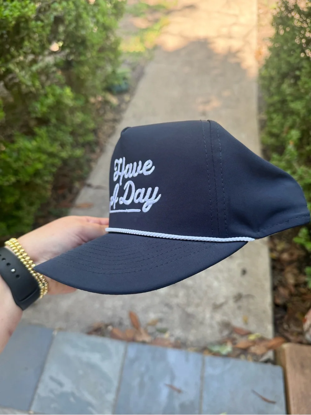 Have A Day Embroidered Navy Cap - Imperial Sports